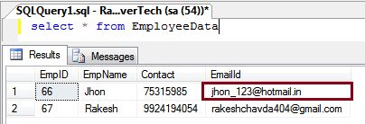 Record Update and Delete in SQL